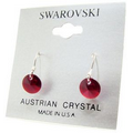 Red Crystal Drop Earrings